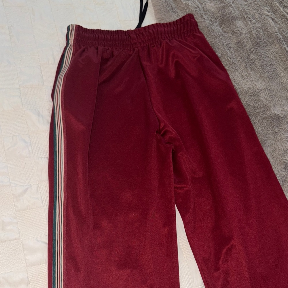 ZARA Men’s Burgundy Striped track pants